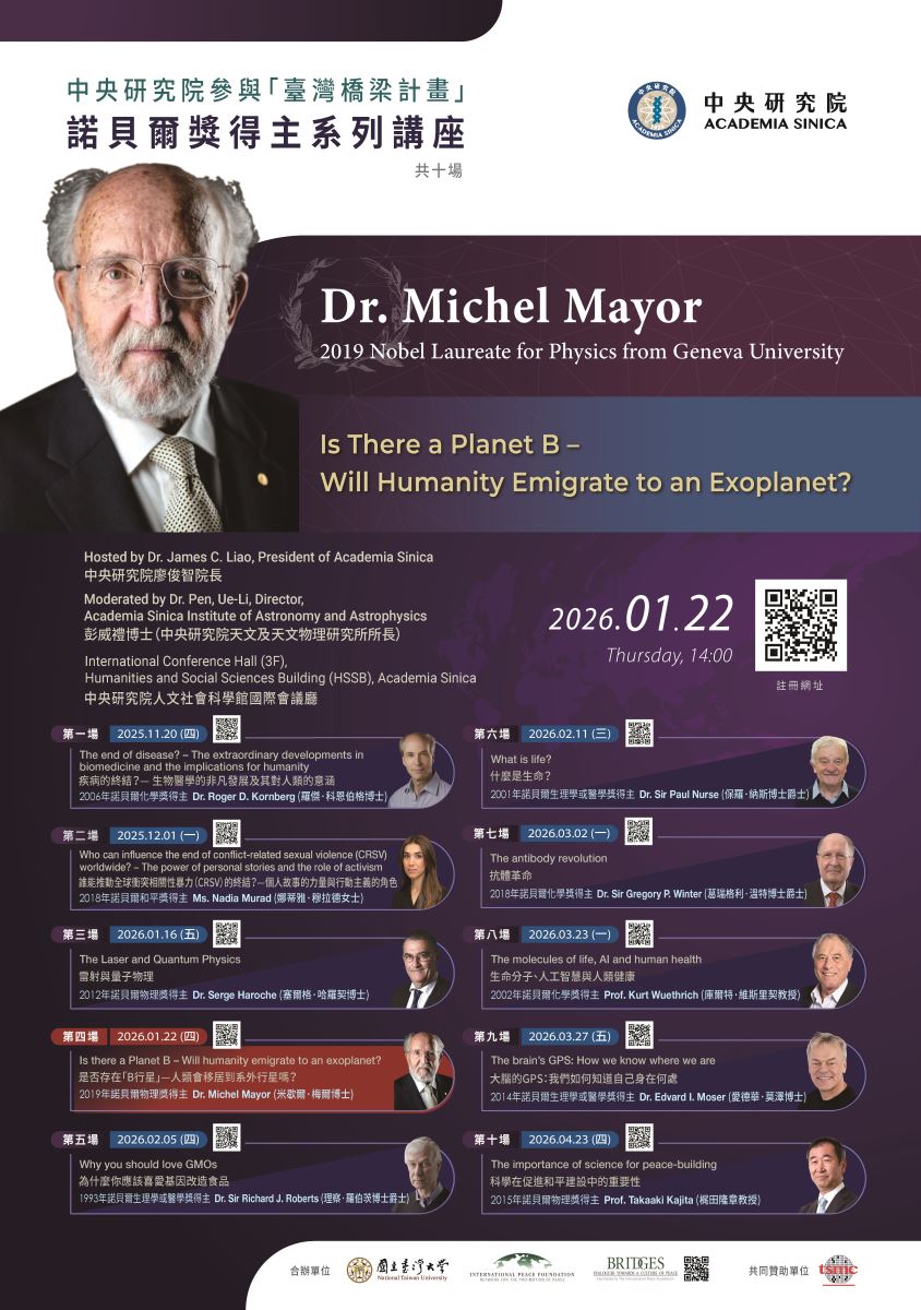 米歇爾．梅爾（Michel Mayor）博士	