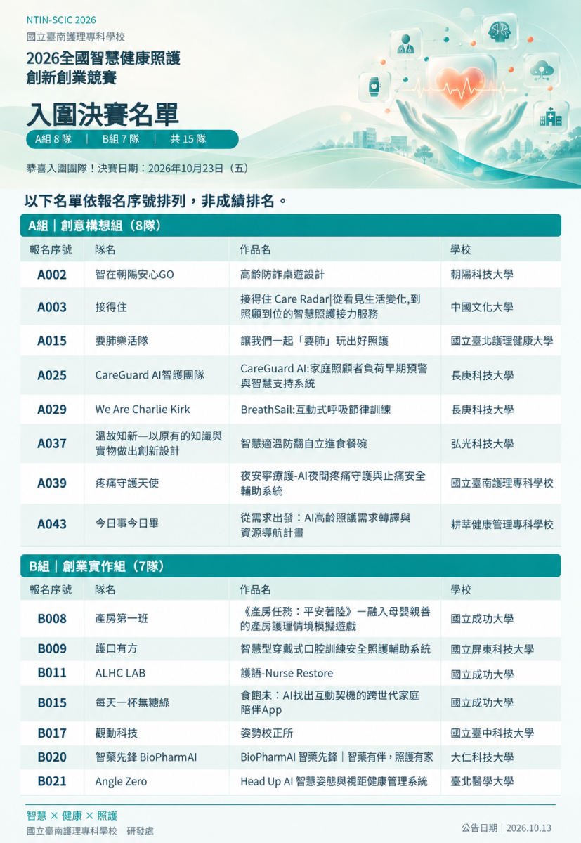 決賽入圍